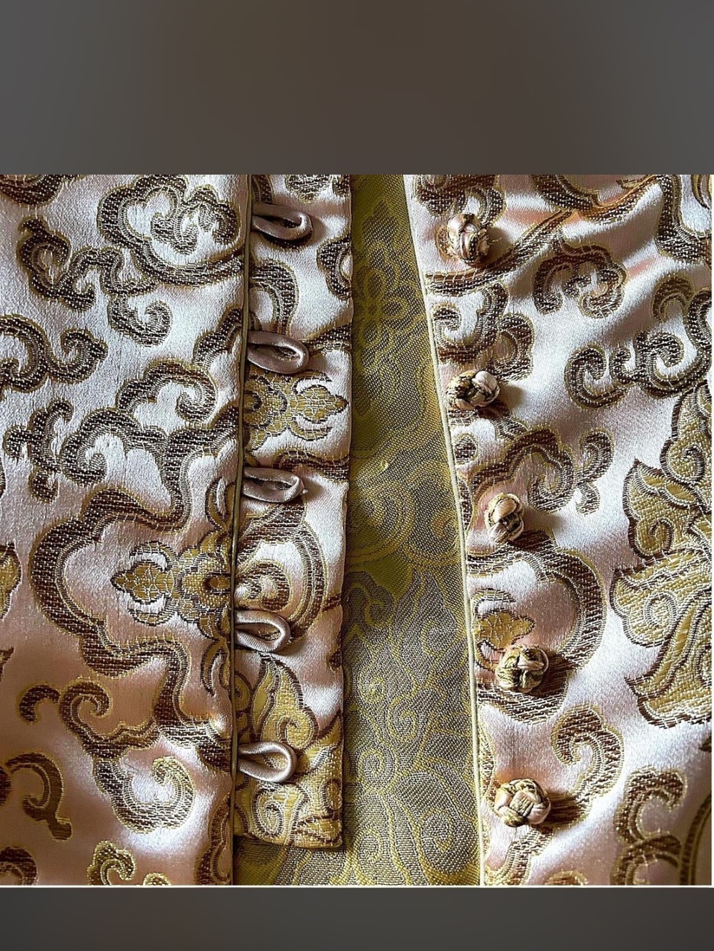 Pink & Gold Brocade Jacket - Picture 3 of 10